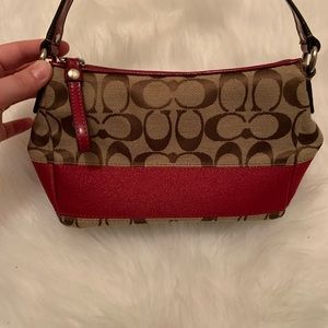 Coach Signature and Hot Pink Baguette